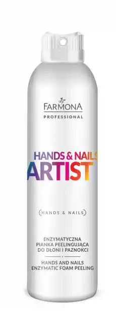 Farmona Professional Hands Nails Artist Enzymatyczna pianka peelingująca do dłoni i paznokci 150ml Zdrowie i uroda Kosmetyki i akcesoria Pielęgnacja dłoni