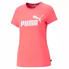 Koszulka damska Puma ESS LOGO różowa 58677591 Odzież obuwie dodatki Koszulki