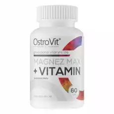 OstroVit Magnez Max Vitamin 60 Tabletek 36 g Artykuły Spożywcze