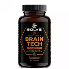 SOLVE LABS BRAIN TECH MEMORY FOCUS 30 KAPSUŁEK Zdrowie i uroda Zdrowie Witaminy minerały suplementy diety