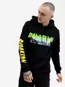 Bluza Z Kapturem Mister Tee Downtown Czarna Odzież obuwie dodatki Odzież męska Bluzy męskie