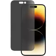 Szkło hartowane na cały ekran PanzerGlass UltraWide Fit Privacy do iPhone 14 Pro przyciemniane z czarną ramką Telefony i akcesoria Akcesoria telefoniczne