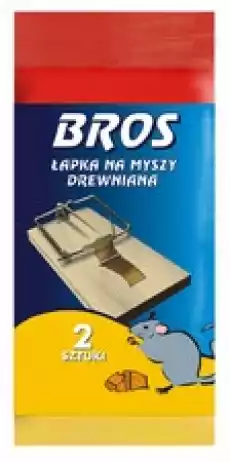 BROS Łapka na myszy drewniana Dom i ogród Ogród