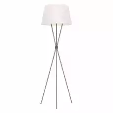 Lampa Podłogowa Penny Nikiel Biel 47x47x140cm Dom i ogród Wyposażenie wnętrz Oświetlenie Lampy stołowe