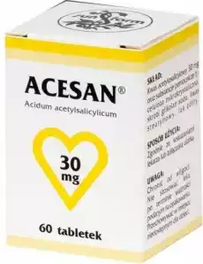 ACESAN 30mg x 63 tabletki Zdrowie i uroda Zdrowie FarmaceutykiLeki