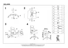 Wygodne krzesło biurowe Solaris Biuro i firma Meble biurowe Fotele i krzesła biurowe