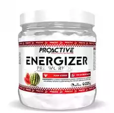 PROACTIVE ENERGIZER PRE WORKOUT PRZEDTRENINGÓWKA PROSZEK 225G Zdrowie i uroda Zdrowie Witaminy minerały suplementy diety