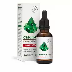 Chlorofil z Morwy Białej Koncentrat Krople 30 ml Aura Herbals Artykuły Spożywcze