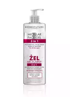 Dermofuture Micellar Face Gel 3in1 żel micelarny do mycia twarzy tonik płyn do demakijażu 400ml Zdrowie i uroda Kosmetyki i akcesoria Pielęgnacja twarzy