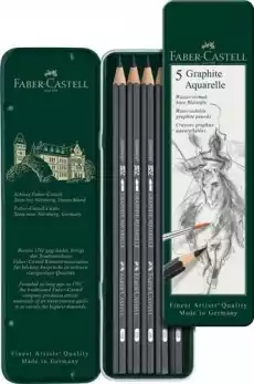 Ołówki Faber Castell Graphite Aquarelle zestaw 5 szt Biuro i firma Akcesoria biurowe Artykuły piśmiennicze