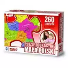 Puzzle 260 el Mapa polski Zachem Dla dziecka Zabawki Puzzle