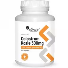 ALINESS COLOSTRUM KOZIE 28 IMMUNOGLOBULIN 500MG 100 KAPSUŁEK Zdrowie i uroda Zdrowie Witaminy minerały suplementy diety