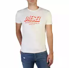 Koszulka Tshirt marki Diesel model TDIEGOSA5A018490GRAM kolor Biały Odzież męska Sezon Cały rok Odzież obuwie dodatki