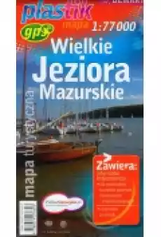 Mapa turystyczna Wielkie Jeziora Mazurskie 177 000 Książki Literatura podróżnicza