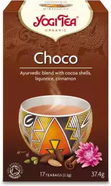 HERBATKA CZEKOLADOWA CHOCO Z KAKAO BIO 17 x 22 g 374 g YOGI TEA Artykuły Spożywcze Herbata