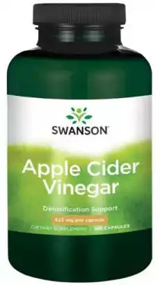 SWANSON Apple Cider Vinegar 625mg x 180 kapsułek Sport i rekreacja Odżywki i suplementy Odżywki wspomagające odchudzanie