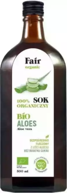 SOK Z ALOESU NFC BIO 500 ml FAIR ORGANIC Artykuły Spożywcze Produkty wegańskieroślinne