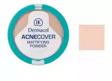 Dermacol Acnecover Mattifying Powder puder matujący w kompakcie 01 Porcelain 11g Zdrowie i uroda Kosmetyki i akcesoria Makijaż i demakijaż Pudry i róże