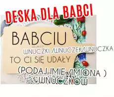 deska do krojenia na dzień babci z imionami wnuczków Dom i ogród Wyposażenie kuchni Akcesoria kuchenne Deski kuchenne