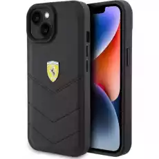 EtuiFerrari CG Mobile Hardcase Off Track Quilted do iPhone 15 czarne Telefony i akcesoria Akcesoria telefoniczne Pokrowce i kabury do telefonów