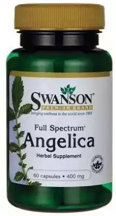 Full Spectrum Angelica 400 mg 60 kaps Zdrowie i uroda