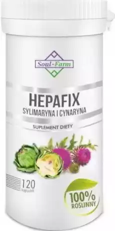 HEPAFIX SYLIMARYNA I CYNARYNA 560 mg 120 KAPSUŁEK SOUL FARM Artykuły Spożywcze Produkty dietetyczne Suplementy