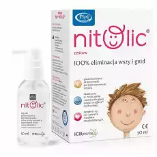 Pipi Nitolic Zestaw Spray Eliminacja Wszy i Gnid 50 ml Grzebień ICB Pharma Artykuły Spożywcze