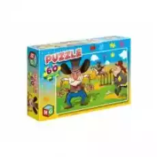 Puzzle 60 el Kowboje Strażacy Multigra Dla dziecka Zabawki Puzzle