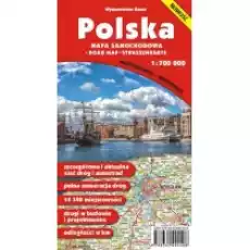 Polska Mapa samochodowa 1700 000 Wodoodporna Książki Literatura podróżnicza