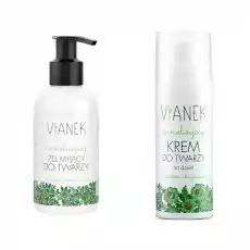 Zestaw Normalizujący Żel Do Mycia Twarzy 150 ml Vianek Vianek Normalizujący Krem Do Twarzy Na Dzień 50 ml Sylveco Artykuły Spożywcze