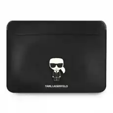 Etui Karl Lagerfeld Sleeve Saffiano Ikonik Karl Macbook 13 14 czarne Komputery Akcesoria do laptopów Torby i plecaki do laptopów