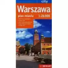 Warszawa plan miasta 126 000 Książki Literatura podróżnicza