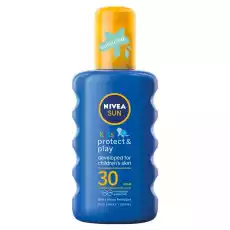 Nivea Sun Kids Protect Play nawilżający spray ochronny na słońce dla dzieci SPF30 200ml Zdrowie i uroda Kosmetyki i akcesoria Pielęgnacja ciała