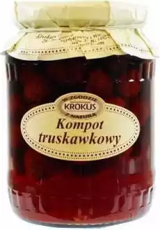 Kompot truskawkowy 680g KROKUS Artykuły Spożywcze Przetwory