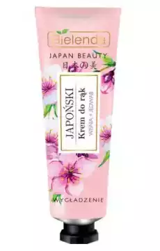 Bielenda Japan Beauty Japoński Krem Do Rąk Wiśnia Jedwab 50ml Zdrowie i uroda Kosmetyki i akcesoria Pielęgnacja dłoni