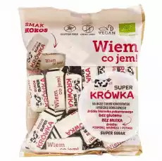 Super Krówka Krówki bezmleczne kokosowe bezgl BIO 150 g Artykuły Spożywcze Słodycze