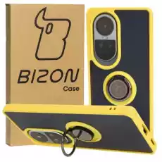 Etui Bizon Case Hybrid Ring do Oppo Reno 10 5G 10 Pro 5G żółte Telefony i akcesoria Akcesoria telefoniczne Pokrowce i kabury do telefonów