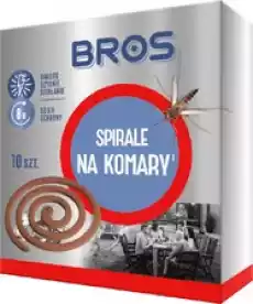 BROS Spirala owadobójcza na komary 10 szt Dom i ogród Ogród Rośliny i ochrona roślin