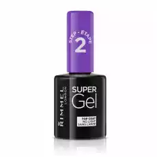 Rimmel Super Gel Top Coat żelowy lakier utrwalający do paznokci 12ml Zdrowie i uroda Kosmetyki i akcesoria Manicure i pedicure Żele do paznokci