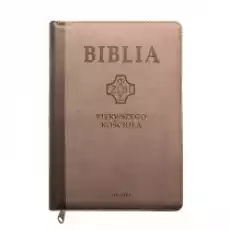 Biblia pierwszego Kościoła brązowa z paginatorami Książki Religia