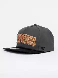 Czapka z Daszkiem Snapback Ciemnoszara 47Brand Red Wings Copper Odzież obuwie dodatki Galanteria i dodatki Nakrycia głowy Czapki z daszkiem