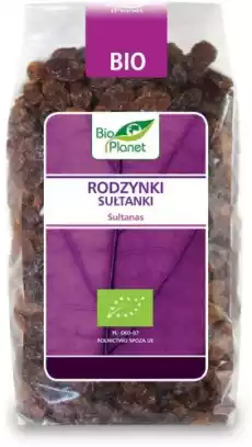 RODZYNKI SUŁTANKI BIO 400 g BIO PLANET Artykuły Spożywcze Produkty dietetyczne Suplementy