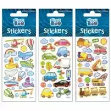 Sticker Boo Naklejki Silver Autka3 Biuro i firma Akcesoria biurowe Artykuły papiernicze