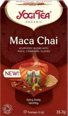 HERBATKA MACA CHAI BIO 17 x 21 g 357 g YOGI TEA Artykuły Spożywcze Herbata