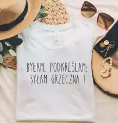 koszulka byłam podkreślam byłam grzeczna Odzież obuwie dodatki Odzież damska Tshirty i koszulki damskie