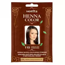 Venita Henna Color ziołowa odżywka koloryzująca z naturalnej henny 115 Czekolada Zdrowie i uroda Kosmetyki i akcesoria Pielęgnacja i stylizacja włosów Farby i szampony koloryzujące