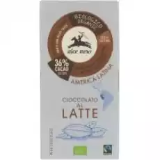 Alce Nero Czekolada mleczna fair trade 100 g Bio Artykuły Spożywcze Słodycze