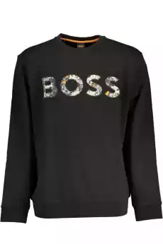 HUGO BOSS MAN CZARNY BLUZA BEZ ZAMKA Odzież obuwie dodatki Odzież damska