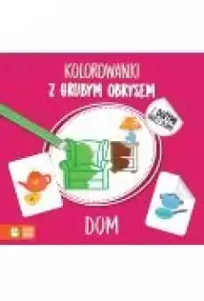 Kolorowanki z grubym obrysem Dom Książki Dla dzieci