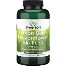 Lemon Balm Passionflower Skullcap complex 180 kaps Zdrowie i uroda